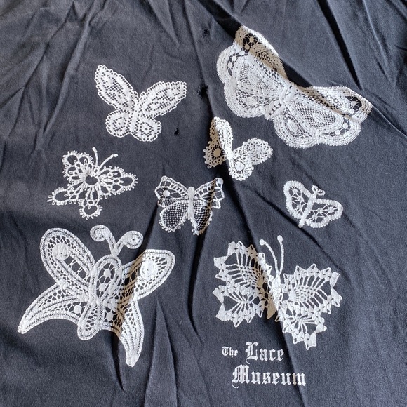 Vintage single stitch lace museum long sleeve - Picture 3 of 4